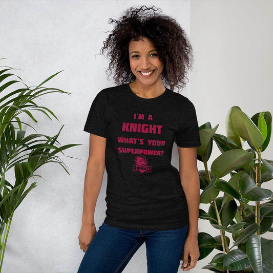 Northview HS Knights - Superpower (maroon)  -  Short-Sleeve Unisex T-Shirt - EdgyHaute