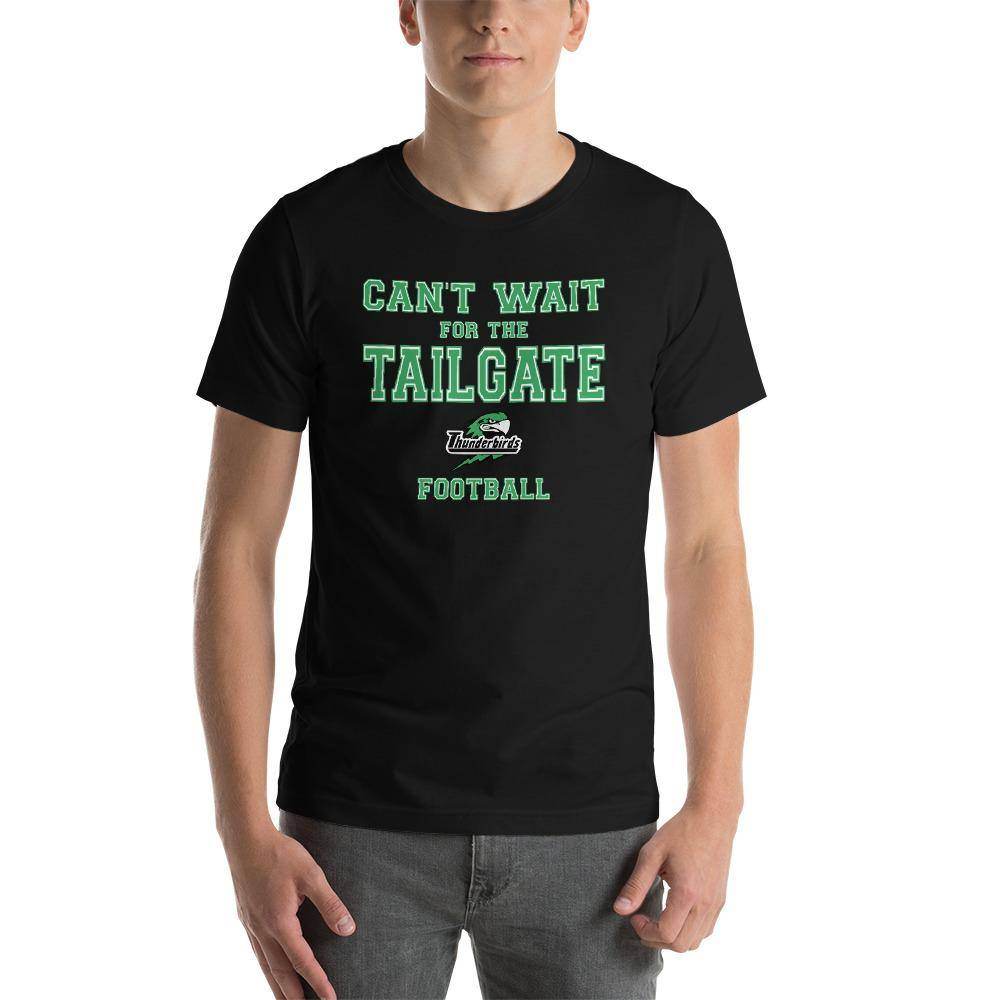 North Central HS Thunderbirds - Tailgate (green/white/black)  -  Short-Sleeve Unisex T-Shirt - EdgyHaute