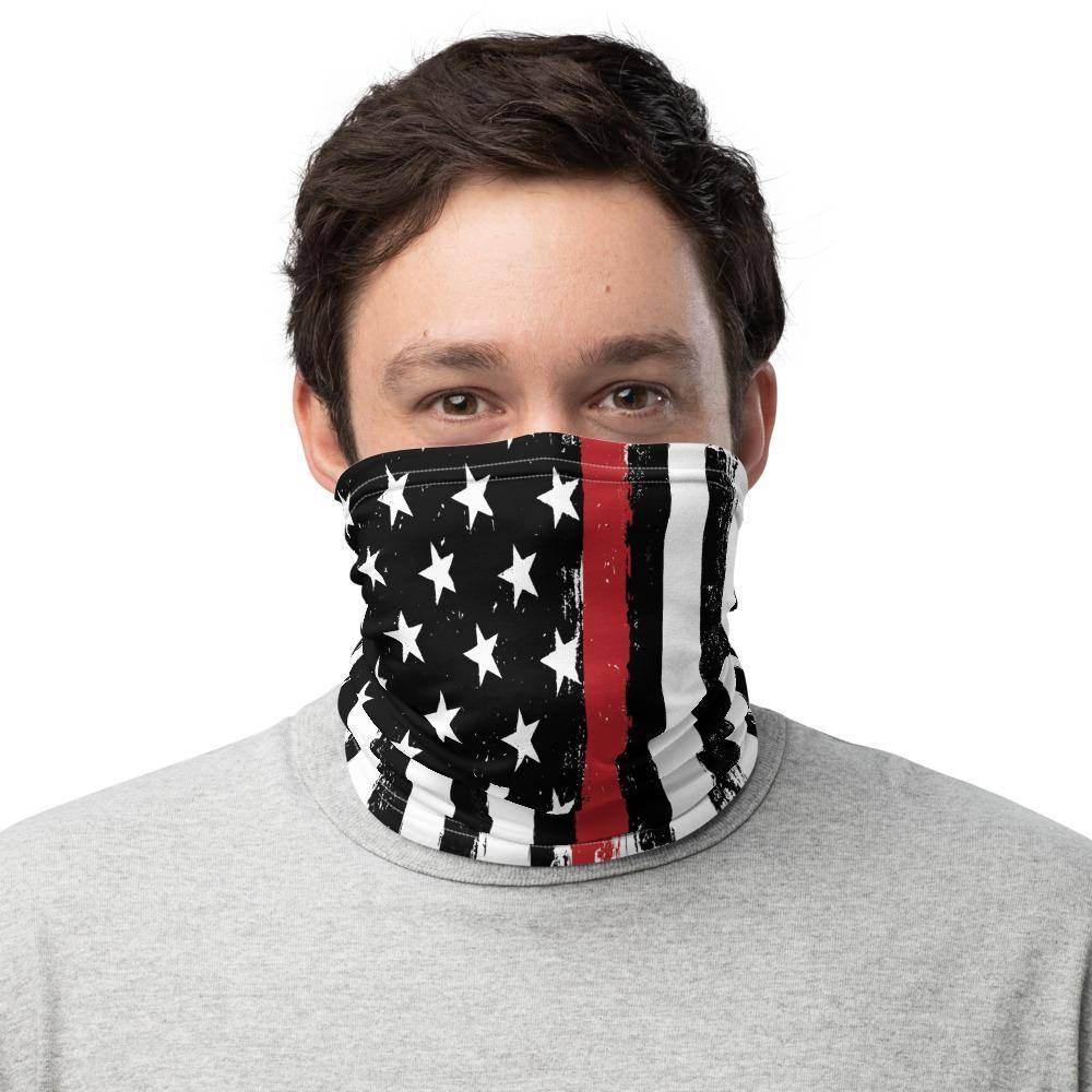 Thin Red Line Neck Gaiter - EdgyHaute