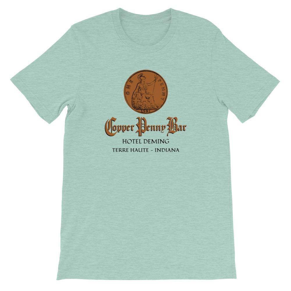 Copper Penny Bar - Terre Haute Indiana - Short-Sleeve Unisex T-Shirt - EdgyHaute