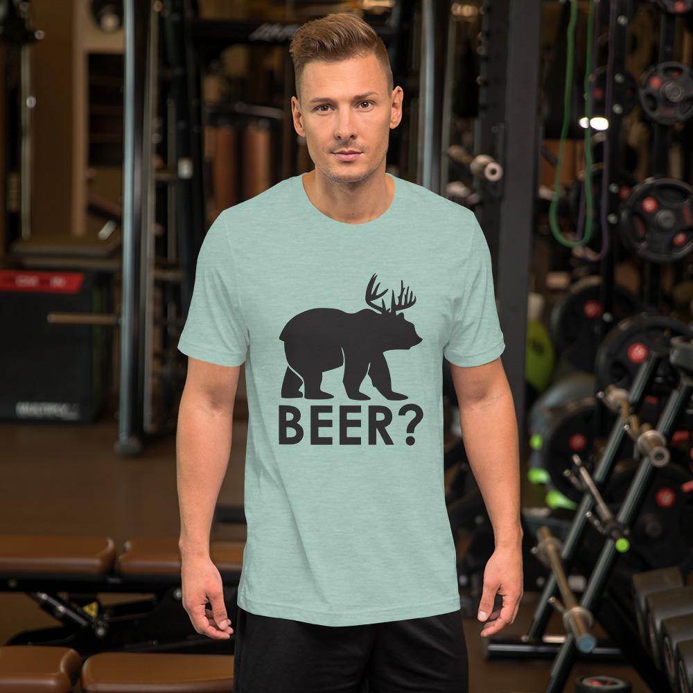 Beer? (black)  -  Short-Sleeve Unisex T-Shirt - EdgyHaute