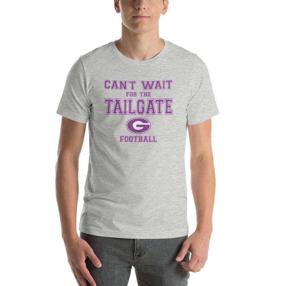 Greencastle HS Tiger Cubs - Tailgate (purple/white)  -  Short-Sleeve Unisex T-Shirt - EdgyHaute