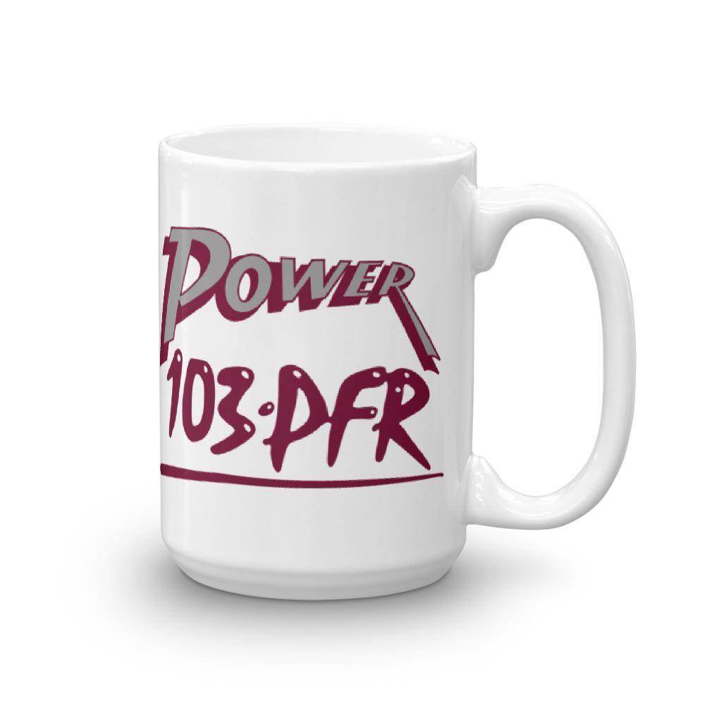 WPFR 103 - Power 103 (gray/maroon) - Terre Haute Indiana  -  Coffee Mug - EdgyHaute