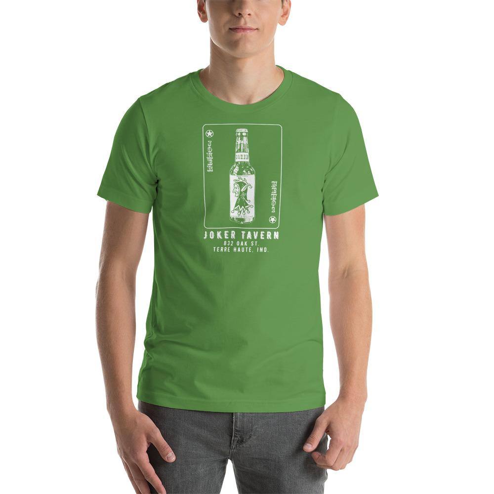 Joker Tavern (white) - Terre Haute Indiana  -  Short-Sleeve Unisex T-Shirt - EdgyHaute