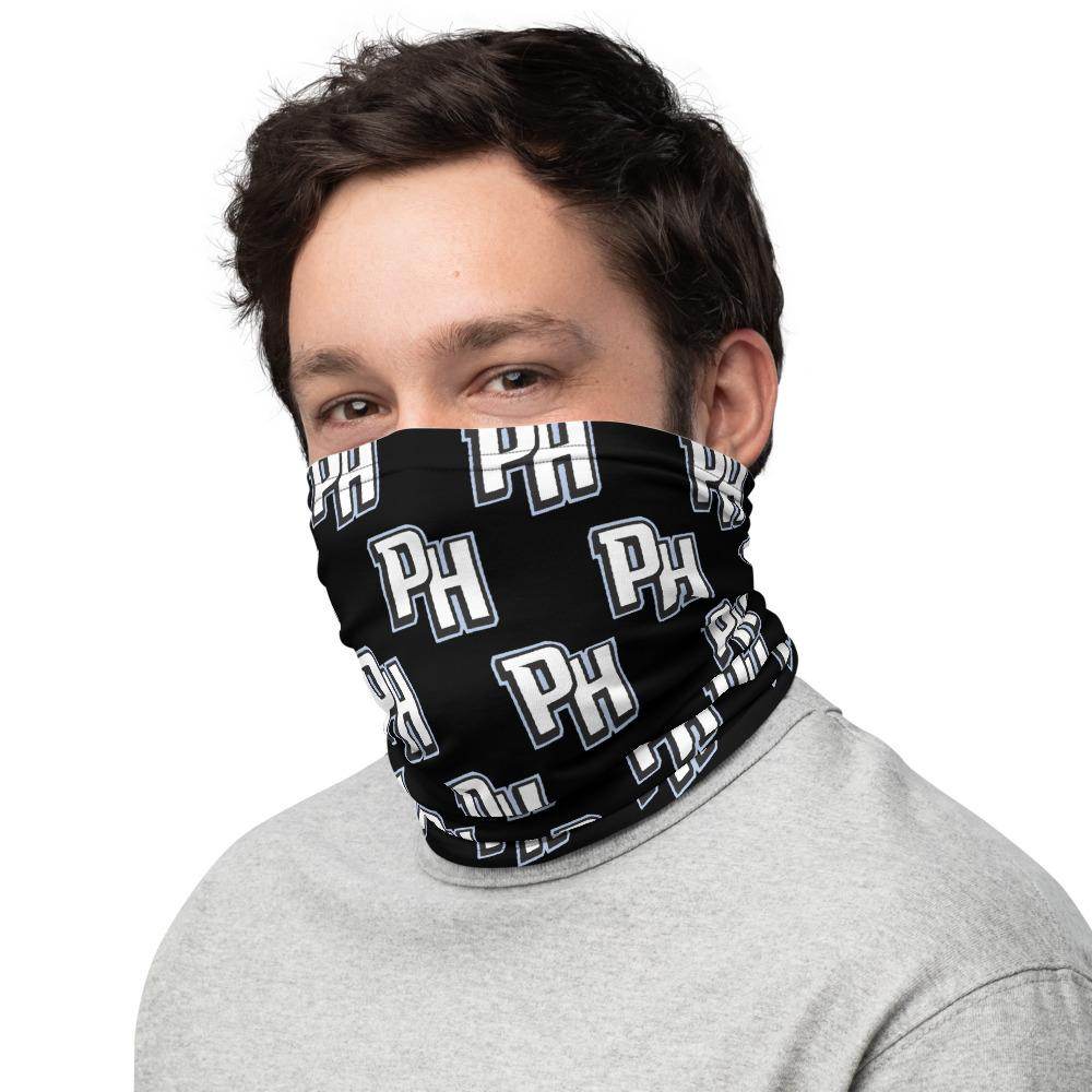 Parke Heritage HS Neck Gaiter - white on black - EdgyHaute