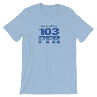 WPFR 103 (blue) - Terre Haute Indiana  -  Short-Sleeve Unisex T-Shirt - EdgyHaute