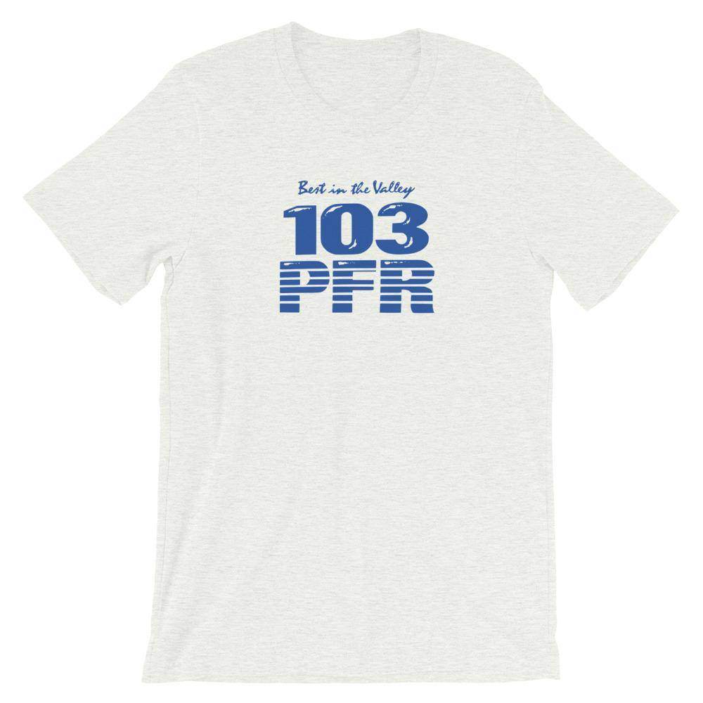 WPFR 103 (blue) - Terre Haute Indiana  -  Short-Sleeve Unisex T-Shirt - EdgyHaute