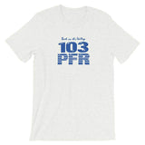 WPFR 103 (blue) - Terre Haute Indiana  -  Short-Sleeve Unisex T-Shirt - EdgyHaute