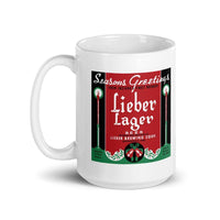 Seasons Greetings Lieber Lager - Indianapolis Indiana - Coffee Mug - EdgyHaute