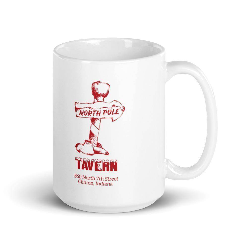 North Pole Tavern (red) - Clinton Indiana  -  Coffee Mug - EdgyHaute