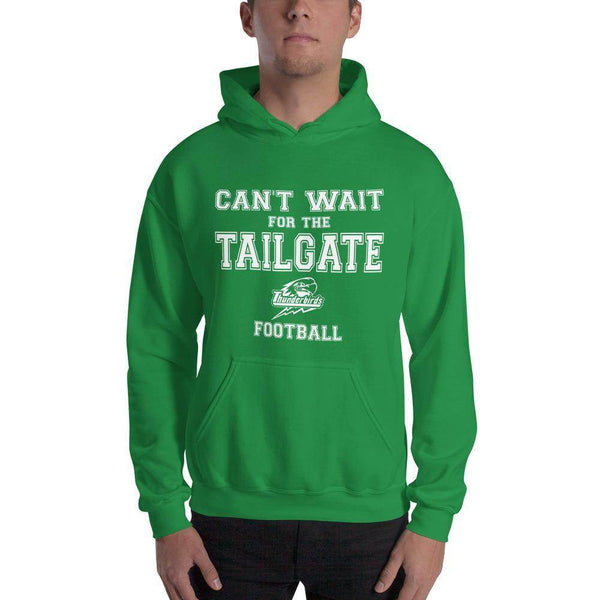 North Central HS Thunderbirds - Tailgate (white) - Hooded Sweatshirt - EdgyHaute