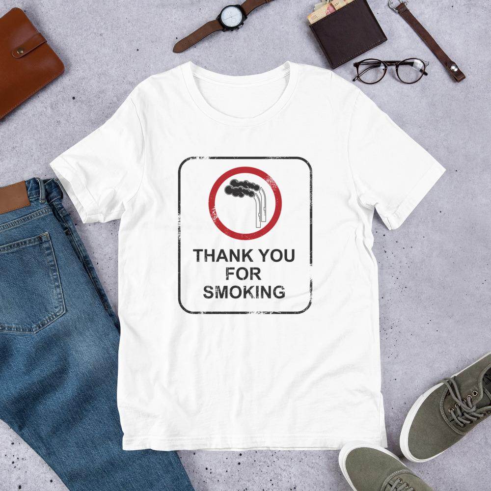 Thank You For Smoking (distressed)  -  Short-Sleeve Unisex T-Shirt - EdgyHaute