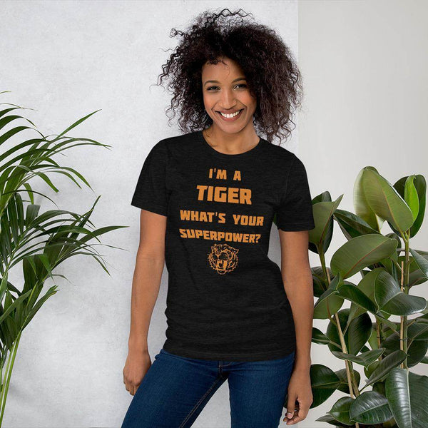 Paris HS Tigers - Superpower (orange)  -  Short-Sleeve Unisex T-Shirt - EdgyHaute