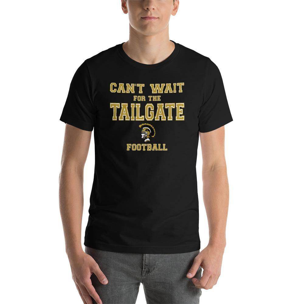 Covington Community HS Trojans - Tailgate (gold/white)  -  Short-Sleeve Unisex T-Shirt - EdgyHaute