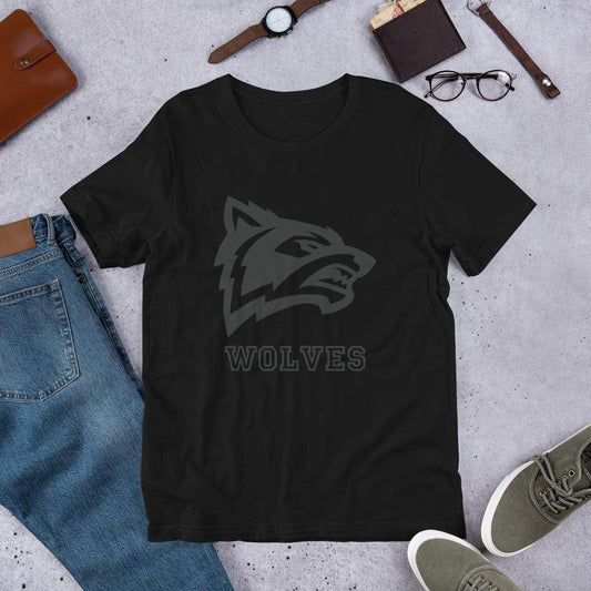 Parke Heritage HS Wolves - Blackout Spirit Game - Short-Sleeve Unisex T-Shirt - EdgyHaute