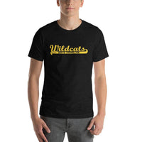 South Vermillion HS Wildcats - Banner (yellow)  -  Short-Sleeve Unisex T-Shirt - EdgyHaute