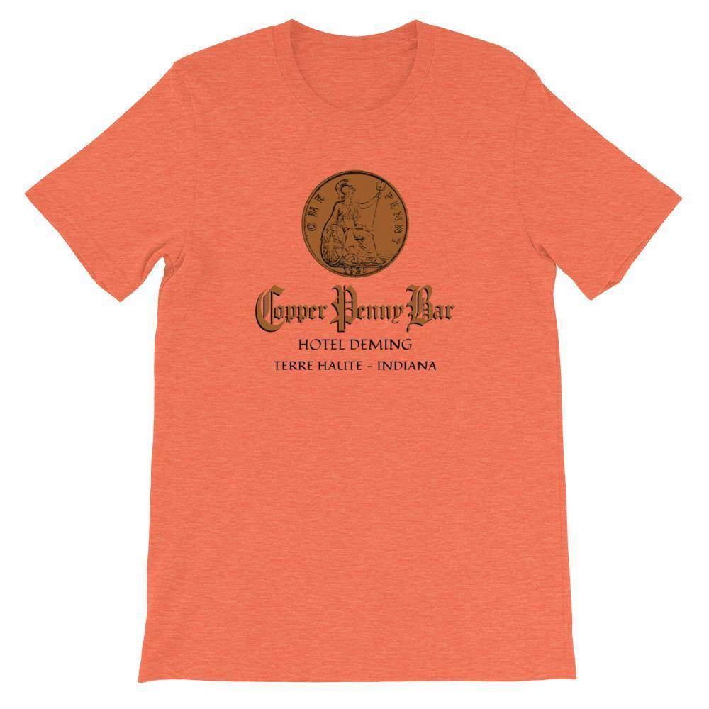 Copper Penny Bar - Terre Haute Indiana - Short-Sleeve Unisex T-Shirt - EdgyHaute