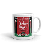 Seasons Greetings Lieber Lager - Indianapolis Indiana - Coffee Mug - EdgyHaute