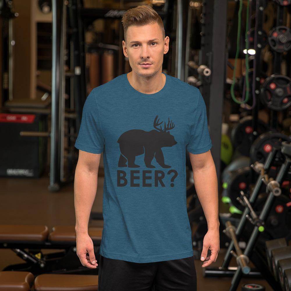 Beer? (black)  -  Short-Sleeve Unisex T-Shirt - EdgyHaute