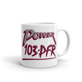 WPFR 103 - Power 103 (gray/maroon) - Terre Haute Indiana  -  Coffee Mug - EdgyHaute