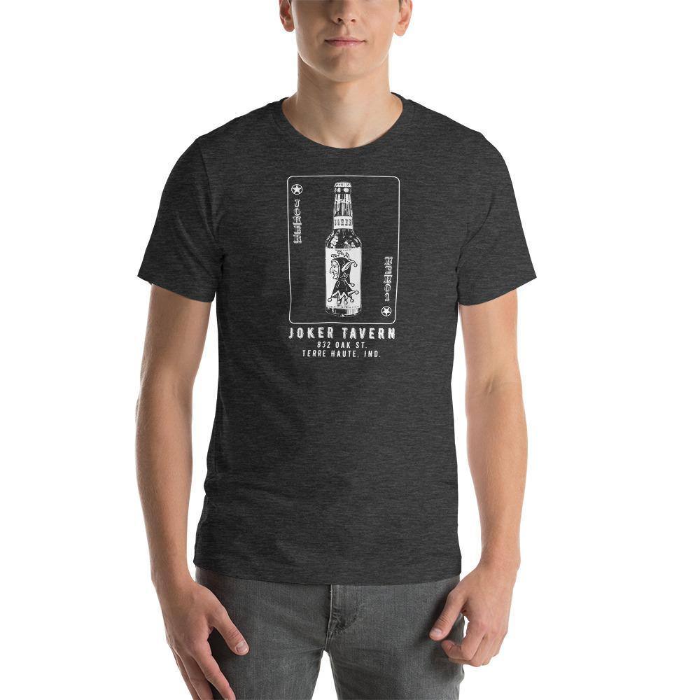 Joker Tavern (white) - Terre Haute Indiana  -  Short-Sleeve Unisex T-Shirt - EdgyHaute