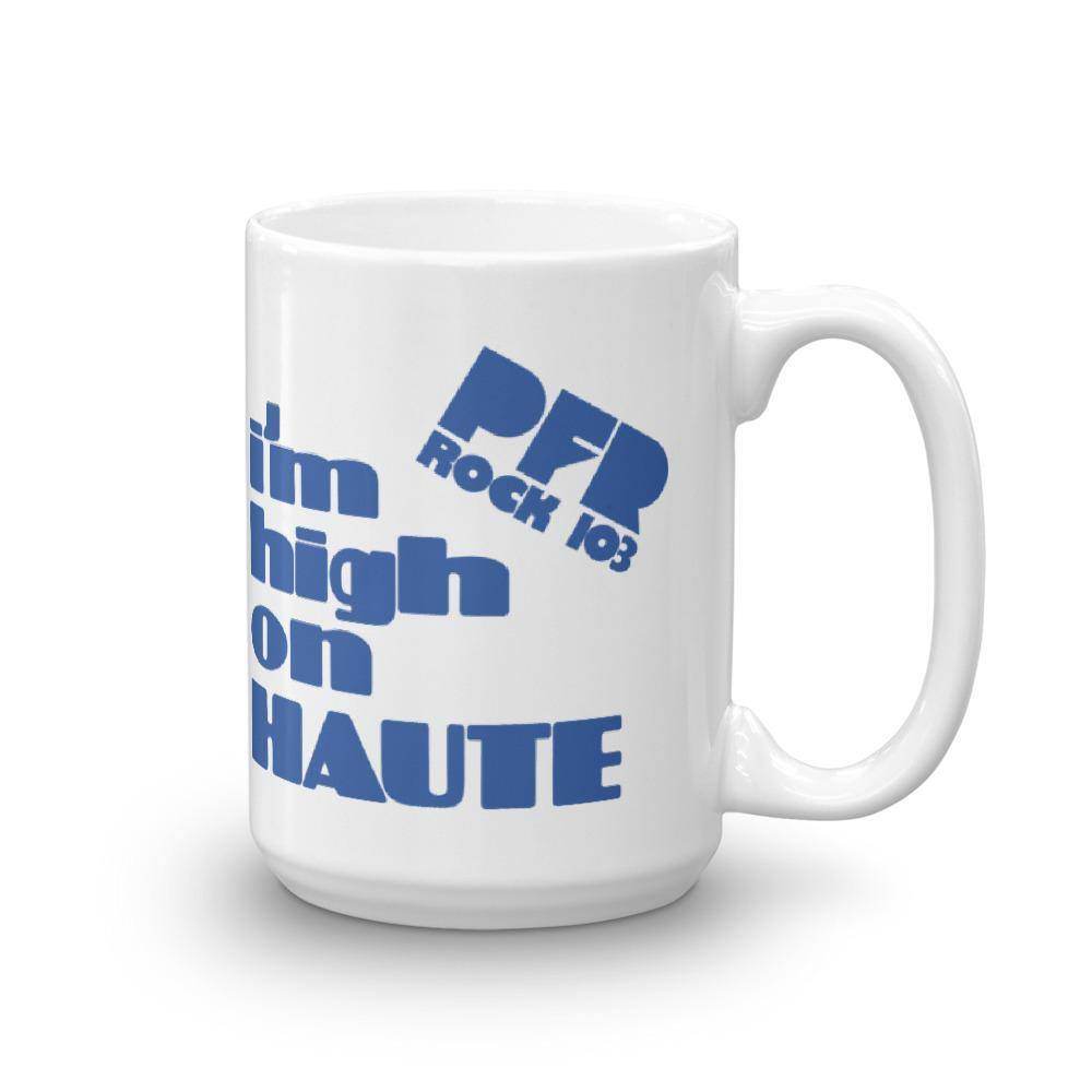 WPFR 103 - High on Haute (blue) - Terre Haute Indiana  -  Coffee Mug - EdgyHaute