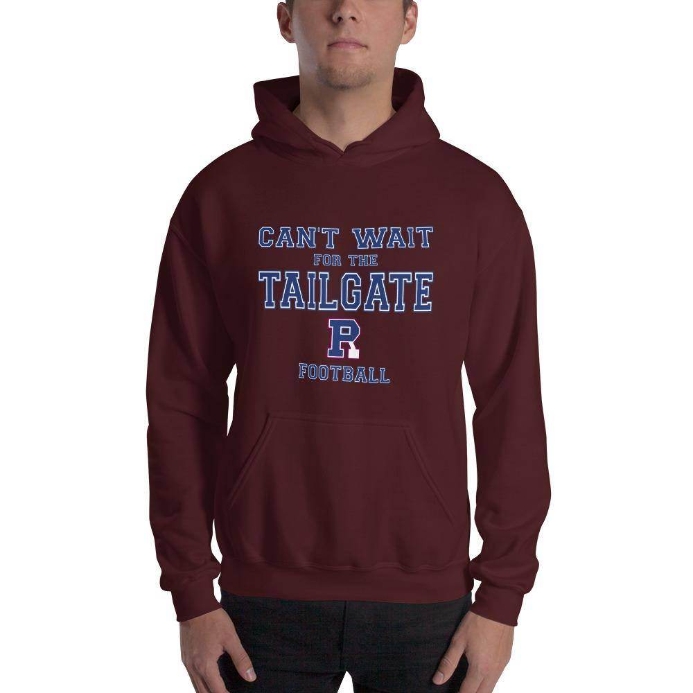 Riverton Parke Jr./Sr. HS Panthers - Tailgate (blue/white/maroon)  -  Hooded Sweatshirt - EdgyHaute