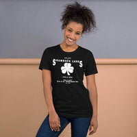 Shamrock Lanes (white) - Terre Haute Indiana  -  Short-Sleeve Unisex T-Shirt - EdgyHaute