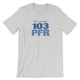 WPFR 103 (blue) - Terre Haute Indiana  -  Short-Sleeve Unisex T-Shirt - EdgyHaute