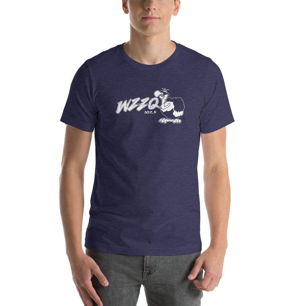 WZZQ 107.5 - design 2 (white) - Terre Haute Indiana  -  Short-Sleeve Unisex T-Shirt - EdgyHaute