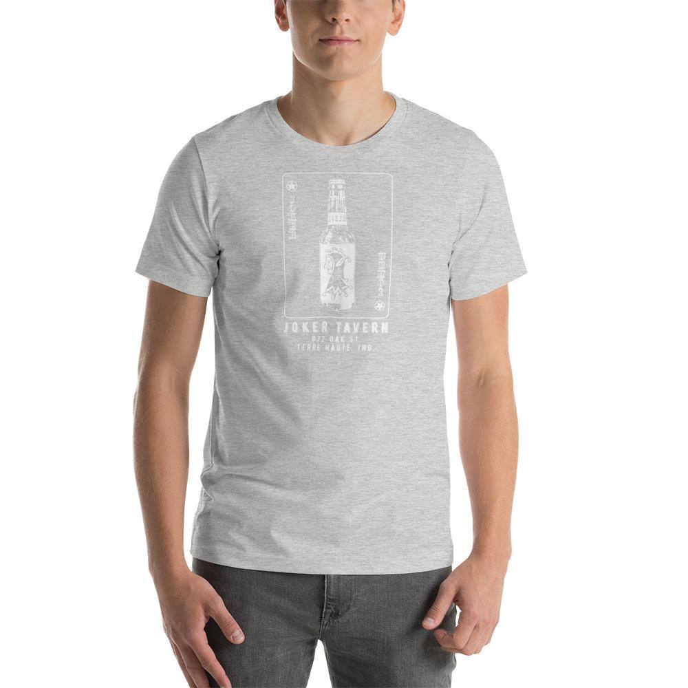 Joker Tavern (white) - Terre Haute Indiana  -  Short-Sleeve Unisex T-Shirt - EdgyHaute