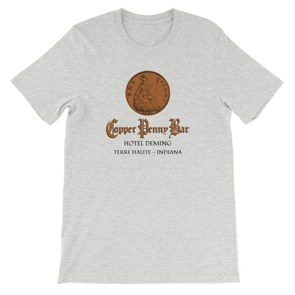 Copper Penny Bar - Terre Haute Indiana - Short-Sleeve Unisex T-Shirt - EdgyHaute