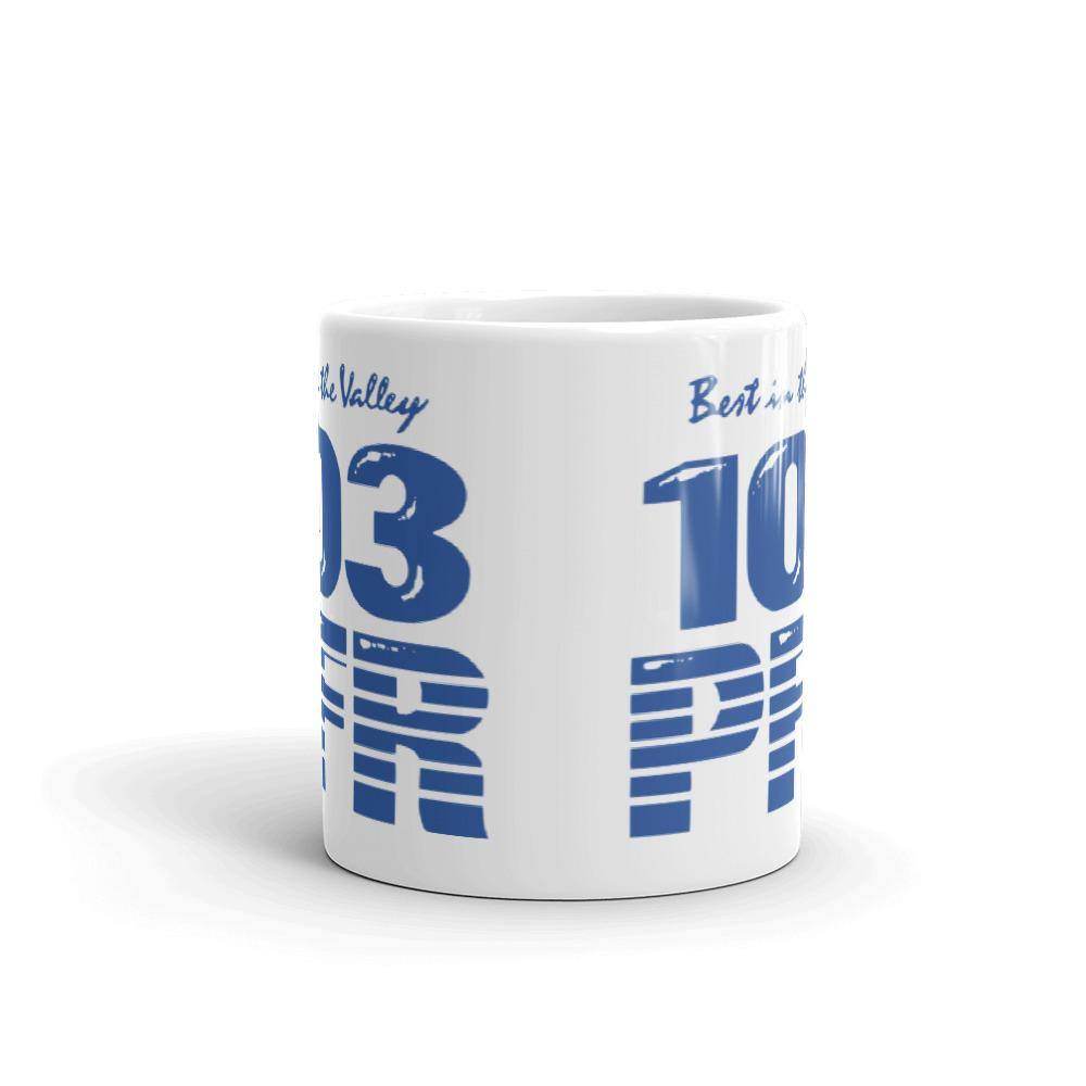 WPFR 103 (blue) - Terre Haute Indiana  -  Coffee Mug - EdgyHaute