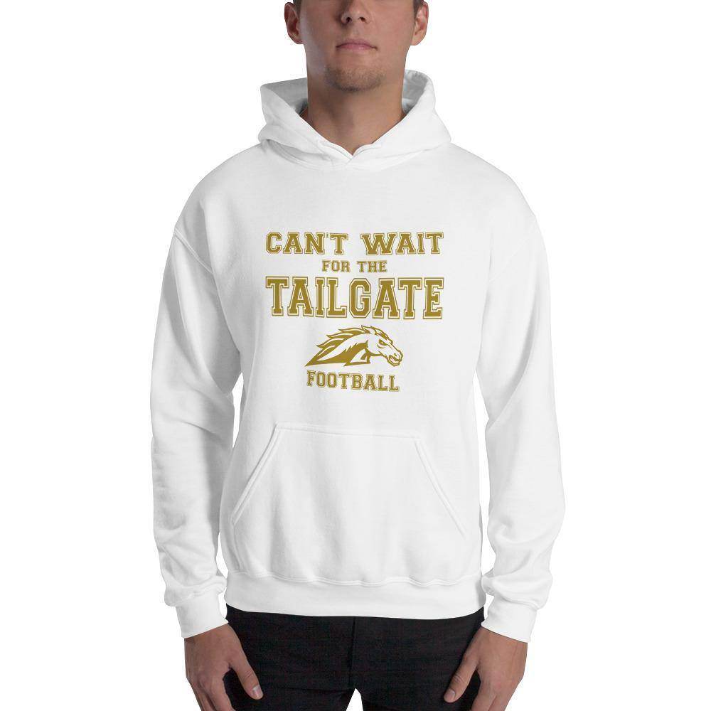 Fountain Central Jr/Sr HS Mustangs - Tailgate (gold)  -  Hooded Sweatshirt - EdgyHaute