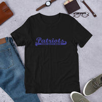 Terre Haute North HS Patriots - Banner (blue)  -  Short-Sleeve Unisex T-Shirt - EdgyHaute