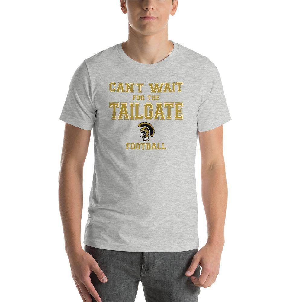 Covington Community HS Trojans - Tailgate (gold/white)  -  Short-Sleeve Unisex T-Shirt - EdgyHaute