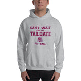 Northview HS Knights - Tailgate (maroon/gray)  -  Hooded Sweatshirt - EdgyHaute