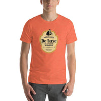 Deluxe Bourbon Whiskey/Merchants Distilling (design 4) - Terre Haute Indiana - Short-Sleeve Unisex T-Shirt - EdgyHaute