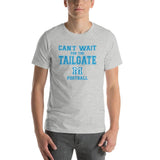 Martinsville Jr.-Sr. HS Blue Streaks - Tailgate (blue/white)  -  Short-Sleeve Unisex T-Shirt - EdgyHaute