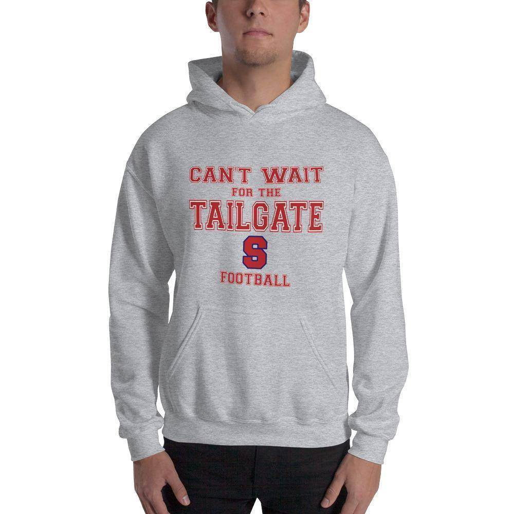 Seeger Memorial Jr.-Sr. HS Patriots - Tailgate (red/white/blue)  -  Hooded Sweatshirt - EdgyHaute