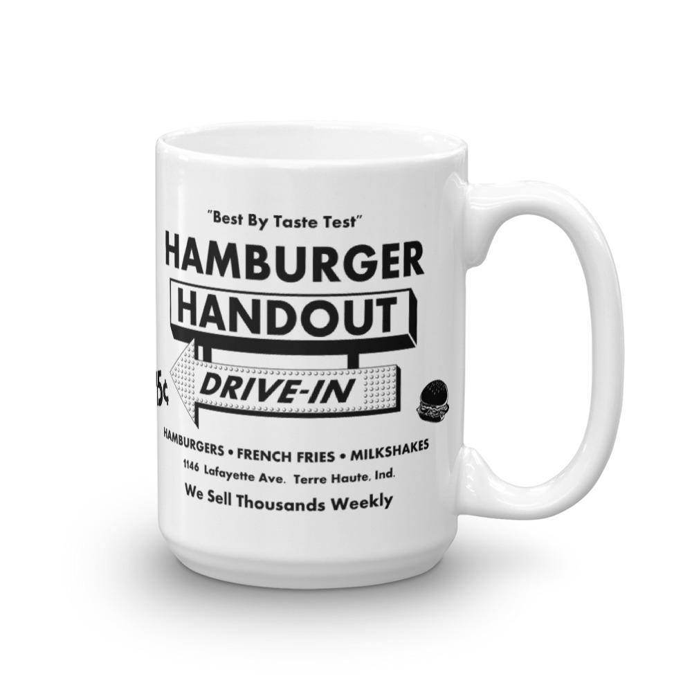 Hamburger Handout Drive-In - Terre Haute Indiana  -  Coffee Mug - EdgyHaute