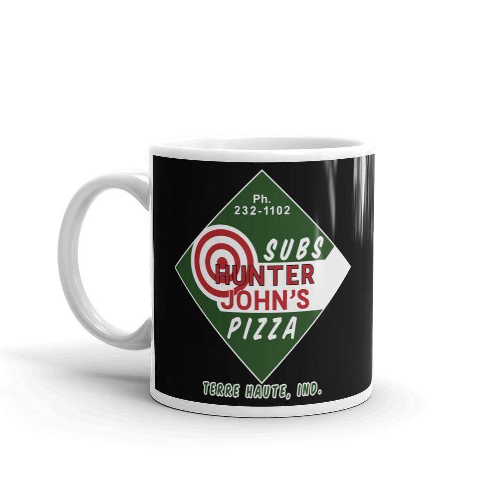 Hunter John's Pizza - sign - Terre Haute Indiana  -  Coffee Mug - EdgyHaute