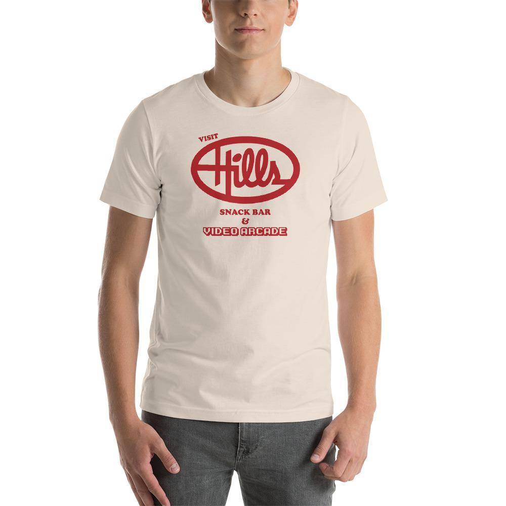 Hills Department Store Snack Bar (red) - Terre Haute Indiana  -  Short-Sleeve Unisex T-Shirt - EdgyHaute