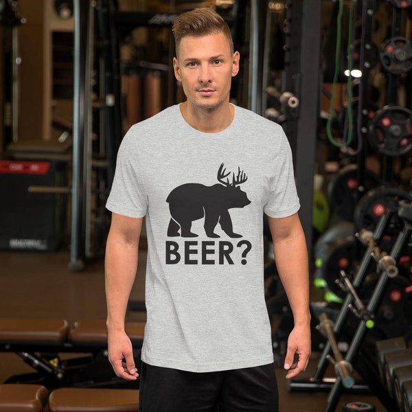 Beer? (black)  -  Short-Sleeve Unisex T-Shirt - EdgyHaute
