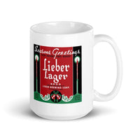 Seasons Greetings Lieber Lager - Indianapolis Indiana - Coffee Mug - EdgyHaute