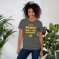 South Vermillion HS Wildcats - Superpower (yellow)  -  Short-Sleeve Unisex T-Shirt - EdgyHaute