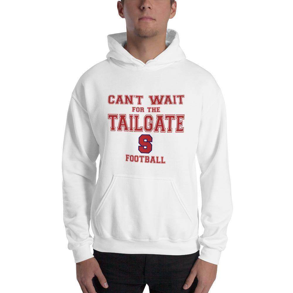 Seeger Memorial Jr.-Sr. HS Patriots - Tailgate (red/white/blue)  -  Hooded Sweatshirt - EdgyHaute