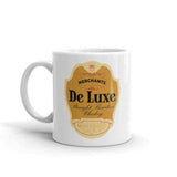 Deluxe Bourbon Whiskey / Merchants Distilling (design 1) - Terre Haute Indiana  -  Coffee Mug - EdgyHaute