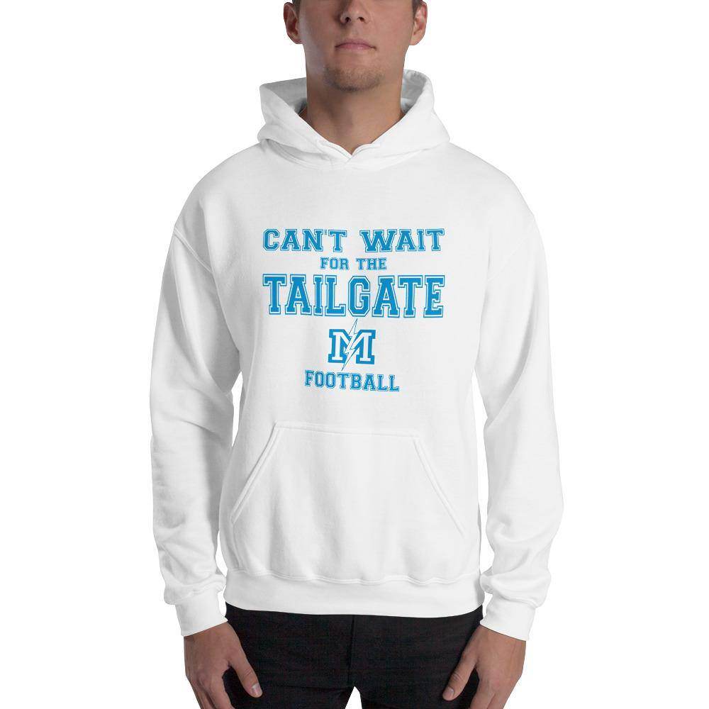 Martinsville Jr.-Sr. HS Blue Streaks - Tailgate (blue/white)  -  Hooded Sweatshirt - EdgyHaute