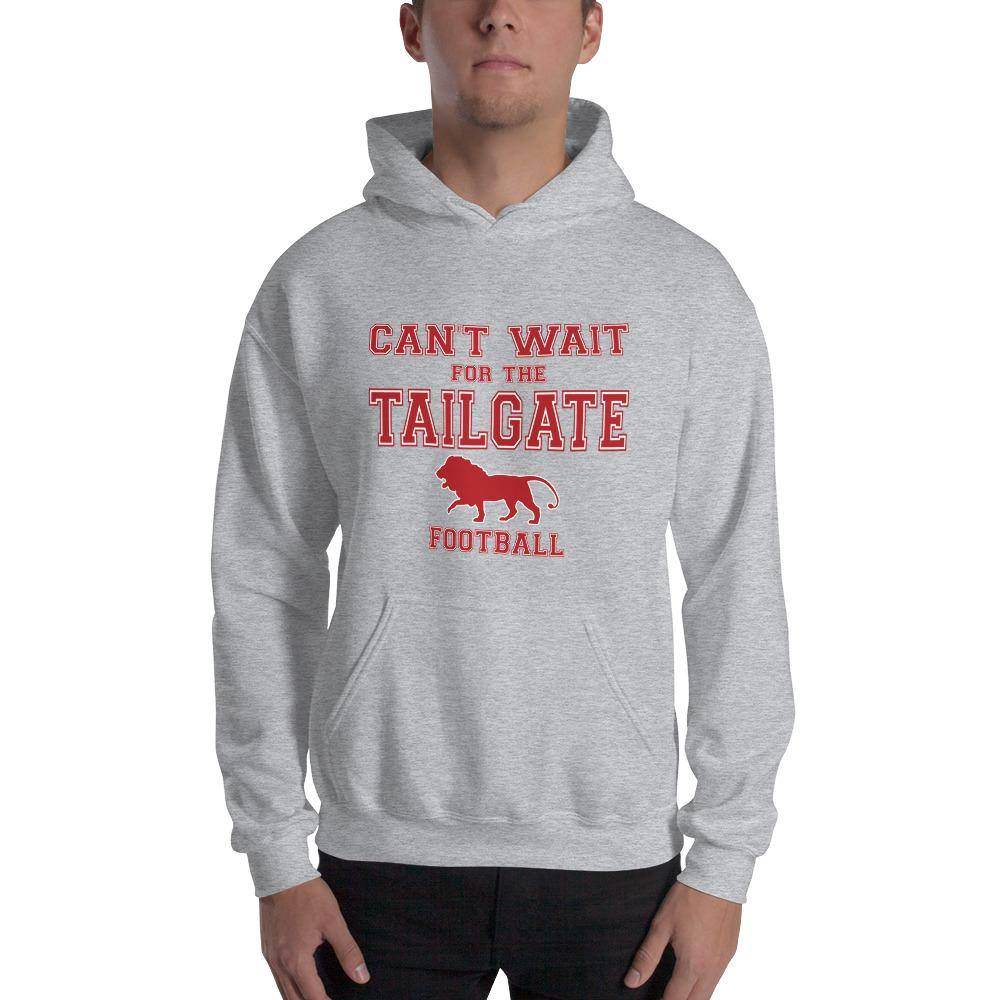 Marshall HS Lions - Tailgate (red/white)  -  Hooded Sweatshirt - EdgyHaute